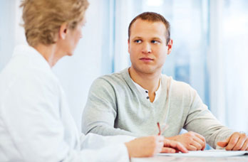 image of a patient learning about SSM
